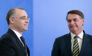Presidente Jair Bolsonaro durante a posse de André Mendonça no Ministério da Justiça e Segurança Pública. (Foto: Carolina Antunes/PR)