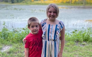 Os irmãos Madden e Madysen DuBrey-Lefler. (Foto: Arquivo pessoal).