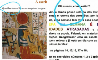 Reprodução de material distribuído aos alunos. (Foto: Reprodução / GaúchaZH)