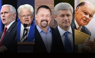 Fundação dos Aliados de Israel lista os principais parceiros cristãos do país. (Foto: Montagem Guiame)