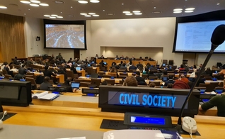 ANAJURE na Sessão Anual do Comitê da Organização das Nações Unidas (ONU) sobre ONGs em janeiro de 2020. (Foto: Assessoria de imprensa da ANAJURE)