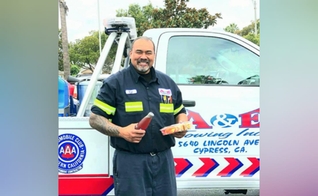 Vaimagalo Tafaoimalo já levou 20 pessoas a Jesus através de seu “ministério sobre rodas”. (Foto: Church of the Nazarene).