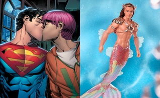 Super-heróis começam a ser retratados segundo visão da ideologia de gênero. (Foto: Reprodução/DC Comics/Mattel)