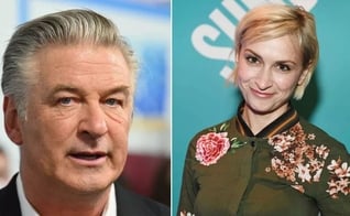 Ator Alec Baldwin e a diretora de fotografia Halyna Hutchins. (Foto: Sonia Recchia/Getty Images/AFP; Angela Weiss/AFP)