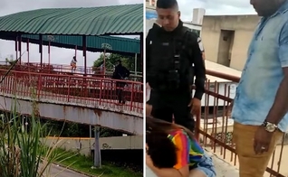 O sargento Leandro Lessa impediu uma jovem de cometer suicídio. (Foto: Reprodução/Facebook)