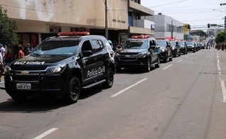 Imagem ilustrativa de viaturas da Polícia. (Foto: Facebook/Polícia Civil MS)