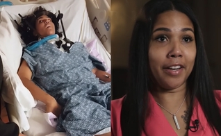 Lakeisha quase perdeu a vida após sofrer um grave acidente de carro nos EUA. (Foto: CBN News)
