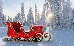Trenó “mágico” do Papai Noel. (Foto: Jeff Jacobs/Pixabay)