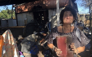 O incêndio destruiu grande parte dos pertences da família