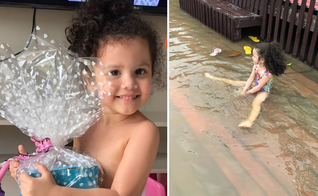 Lara Manuella, de 4 anos, passou mais de 2 minutos submersa e foi retirada da água sem vida. (Foto: Huiltemar Rodrigues/Arquivo Pessoal) 