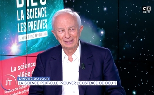 Michel-Yves Bollore apresenta livro de sua coautoria: “Deus, a ciência e as provas”. (Print de tela YouTube)