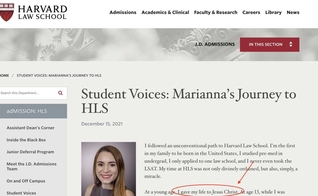 Marianna Marques estuda direito em Harvard. (Foto: Harvard Law School)