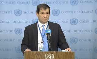 Vice-embaixador russo na ONU, Dmitry Polyanskiy, em Nova York. (Foto: ONU)
