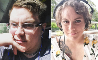 Michelle fez transição de gênero, de mulher para homem; ela postou sua foto do antes e depois. (Foto Twitter @somenuancepls)
