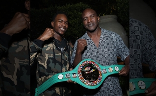 Evan Holyfield e seu pai Evander Holyfield. (Foto: Reprodução/Instagram Evan Holyfield)