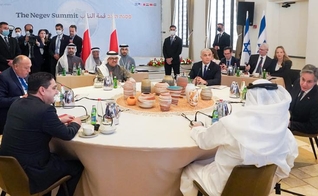 Encontro de líderes do Acordo de Abraão, em Israel, 28 de março de 2022. (Foto: Reprodução/Facebook Yair Lapid)