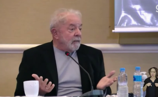 Lula durante fala em defesa do aborto. (Captura de tela G1)