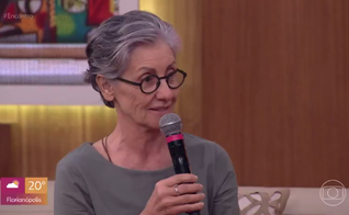 Atriz Cássia Kis no Encontro com Fátima Bernardes. (Foto: Reprodução/TV Globo)