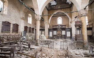 Uma igreja ortodoxa danificada em Aleppo, na Síria. (Foto: Imagem ilustrativa/Open Doors).