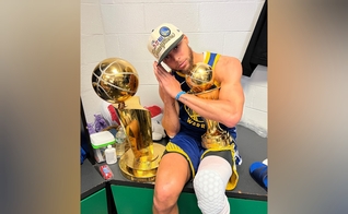 O cristão Stephen Curry ainda conquistou o título de Jogador Mais Valioso das Finais. (Foto: Instagram/Stephen Curry).