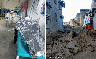 Terremoto no Afeganistão provocou centena de mortes e destruição em regiões remotas. (Foto: Twitter @Alham24992157)