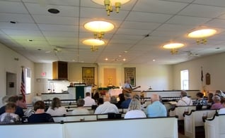 A Igreja Metodista Unida de Cristo em Southwick realizou o último culto no domingo (19). (Foto: Christ Church UMC Southwick).