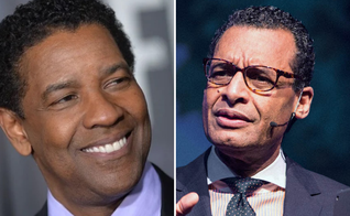 Denzel Washington e Pr. A.R. Bernard, homenageado no Museu da Bíblia. (Foto: Erik Pendzich/​Shutterstock/AR Bernard)