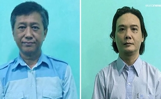 Kyaw Min Yu e Phyo Zayar Thaw. (Foto: Captura de tela/Vídeo Euronews)