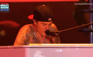 Justin Bieber no Rock in Rio 2022. (Foto: Captura de tela/YouTube/Música Multishow)