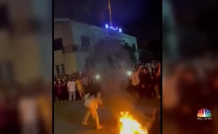 Protestos no Irã. (Captura de tela/Vídeo NBC News)
