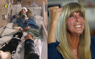 Matti Stevenson sobreviveu sem nenhuma lesão a um grave acidente. (Foto: Reprodução/CBN News). 