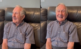 O americano Franklin Estes tem 106 anos. (Foto: Shaun Kelley/Tik Tok)