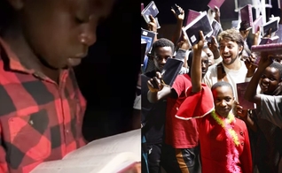 Luca Martini relatou a necessidade de exemplares e a fome pela Palavra em Uganda. (Foto: Reprodução/Instagram/Luca Martini).