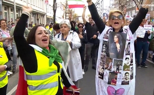 Protestos no Irã. (Foto: Captura de tela/Vídeo Euronews)