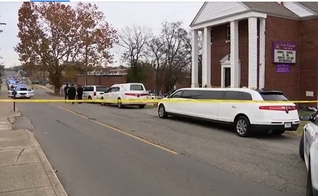 Um tiroteio ocorreu do lado de fora da Igreja News Season, enquanto realizava um funeral. (Captura de tela/WZTV)