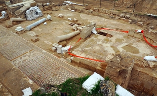 Mosaico Hirbat Midras, ruínas de igrejas em Israel. (Foto: Wikipedia/Creative Commons)