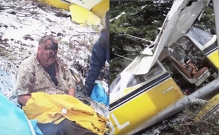 A família Brown sobreviveu milagrosamente a uma queda de avião. (Foto: Reprodução/CBN News).