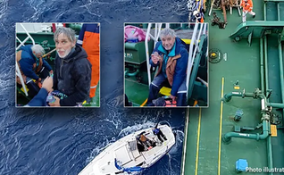 Kevin e Joe foram atingidos por uma tempestade e ficaram sem comunicação em alto mar. (Foto: U.S. Coast Guard).