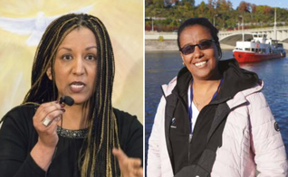 A cantora gospel Helen Berhane [à esq.] e Twen Theodros [à dir.] foram presas por sua fé. (Foto: Reprodução/Release International)