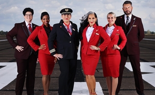 Anúncio da Virgin Atlantic sobre nova política de vestimenta.  (Foto: Divulgação/Virgin Atlantic)