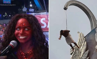 Imagens do Carnaval 2023. (Fotos: Captura de tela/TV Globo/Marina Pinhoni/G1)