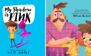 Imagens do livro “My Shadow is Pink”, adotado pela Igreja da Inglaterra em sua escola. (Foto: Reprodução/Christian Concern)