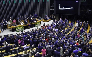 Cerimônia de posse dos Deputados Federais da 57ª legislatura. (Foto: Câmara dos Deputados)
