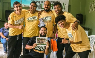 Jefferson e missionários da Cristolândia Bahia. (Foto: Reprodução/Missões Nacionais)