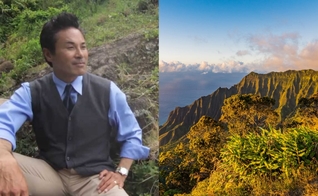 Ao cair de uma montanha no Havaí, Danny Yamashiro sofreu lesões cerebrais e ficou em coma. (Foto: Reprodução/YouTube/GoodLife Today Media/Unsplash/Benjamin Rascoe).