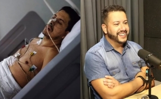 Com Doença de Crohn, Léo Siqueira ficou em estado terminal no hospital. (Foto: Instagram/Léo Siqueira/YouTube/Vidacast). 