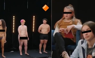 Programa holandês exibe adultos transgêneros nus a crianças. (Foto: Captura de tela/Gewoon Bloot/YouTube)