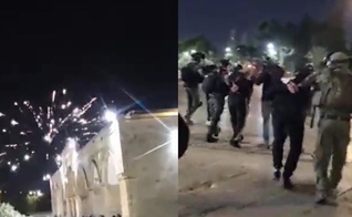 Conflito no Monte do Templo. (Foto: Captura de tela/Twitter Israel Police)