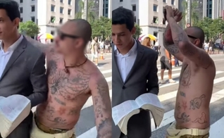 Isaque Chaves, de 19 anos, foi interrompido e hostilizado por um homem. (Foto: Reprodução/Instagram/Isaque Chaves).