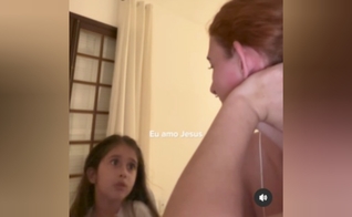 A influenciadora Belli compartilhou uma conversa que teve com a filha Helena sobre fé. (Foto: Reprodução/Instagram/Belli).